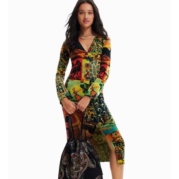 🥰🏷️NWT Desigual sweater dress - Picture 1 of 9